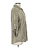 Pure Amici Print Metallic Gray Long Sleeve Polo Size L - photo 4