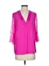 Elie Tahari Pink 3/4 Sleeve Blouse Size S - photo 1