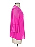 Elie Tahari Pink 3/4 Sleeve Blouse Size S - photo 4