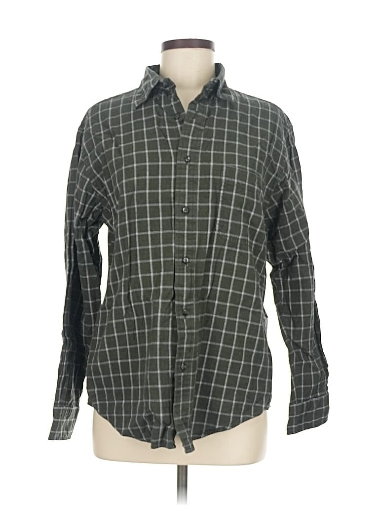 Click to view more detailed imagery on our partner's website Pre-owned St. John's Bay Long Sleeve Button Down Shirt In Gray