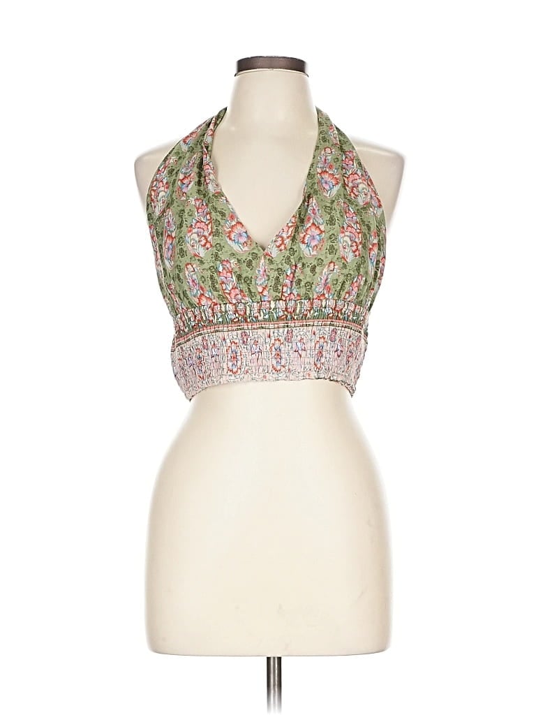 Pre-owned Easel Sleeveless Blouse In Green