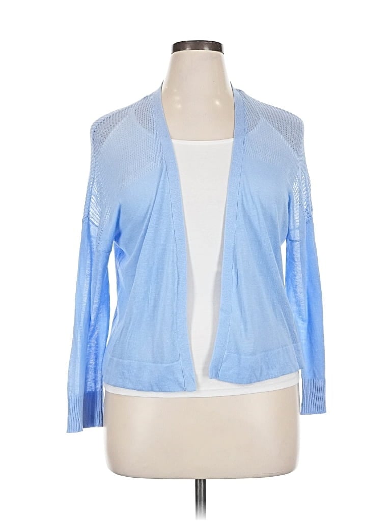 Pre-owned Apt. 9 Cardigan Sweater In Blue