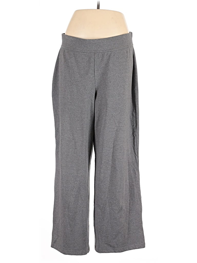 Pre-owned Lands' End Dress Pants In Gray