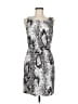BB Dakota 100% Polyester Graphic Silver Cocktail Dress Size M - photo 1