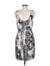 BB Dakota 100% Polyester Graphic Silver Cocktail Dress Size M - photo 2