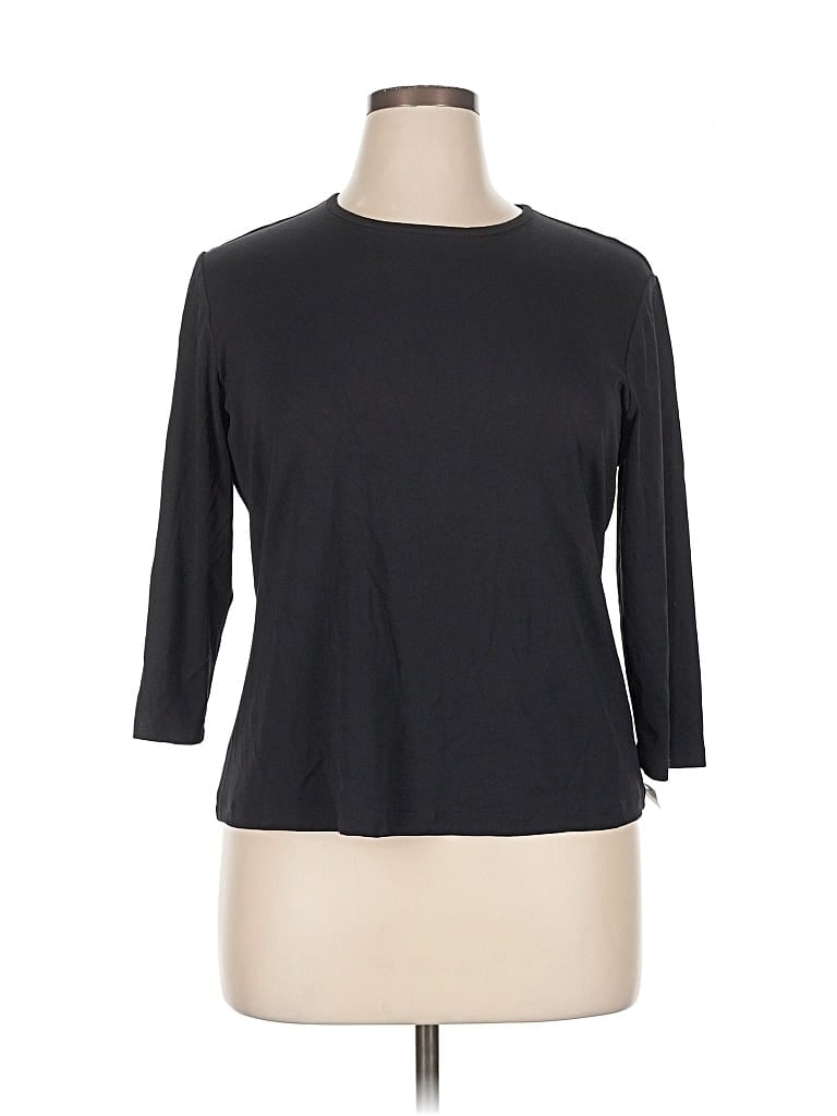 Pre-owned Nina Mclemore 3/4 Sleeve T-shirt In Black