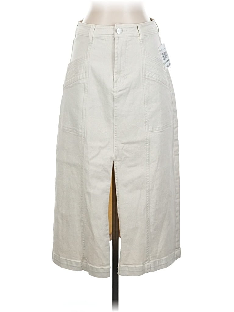 Habitual Denim Skirt In White