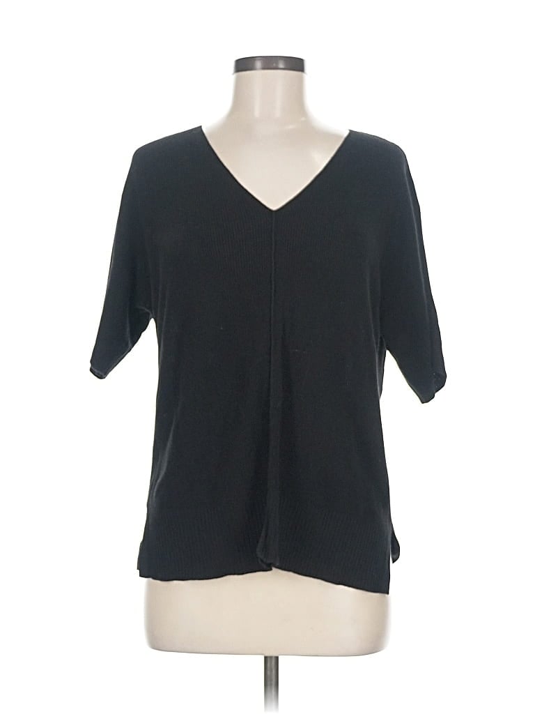 Pre-owned Talbots Cardigan Sweater In Black