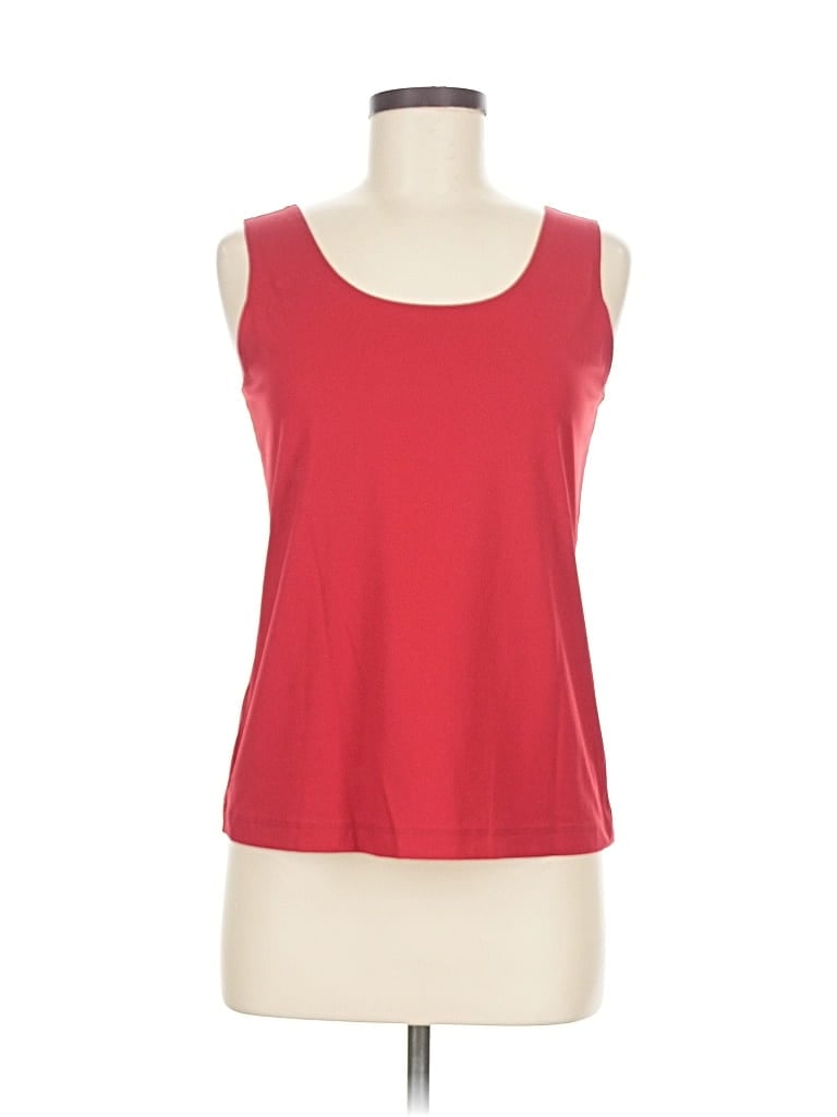 Pre-owned Chico's Tank Top Red Strapless Neckline Tops