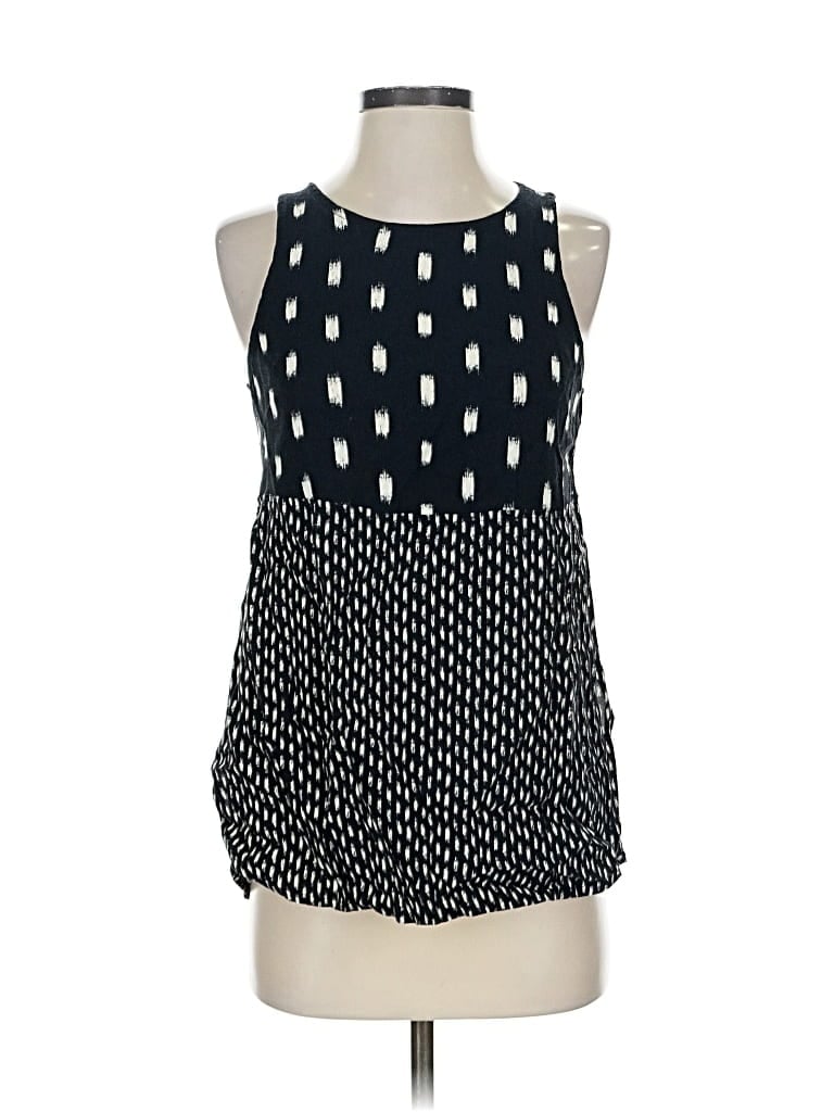 Pre-owned Madewell Sleeveless Blouse In Black
