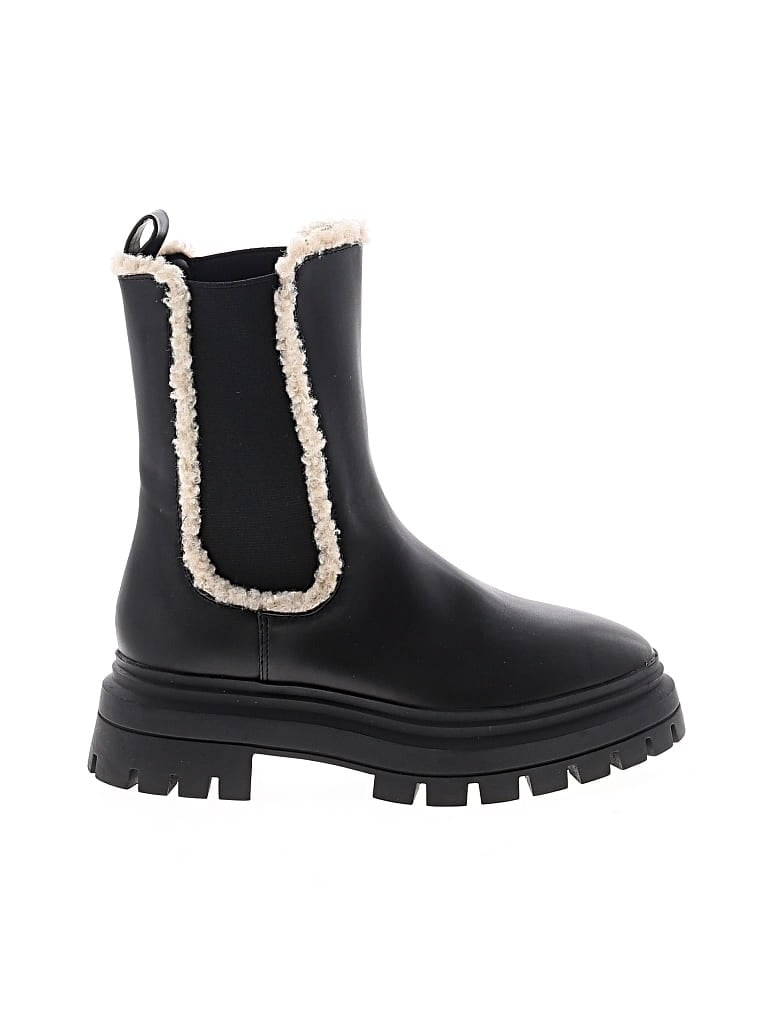 Pre-owned Express Boots In Black