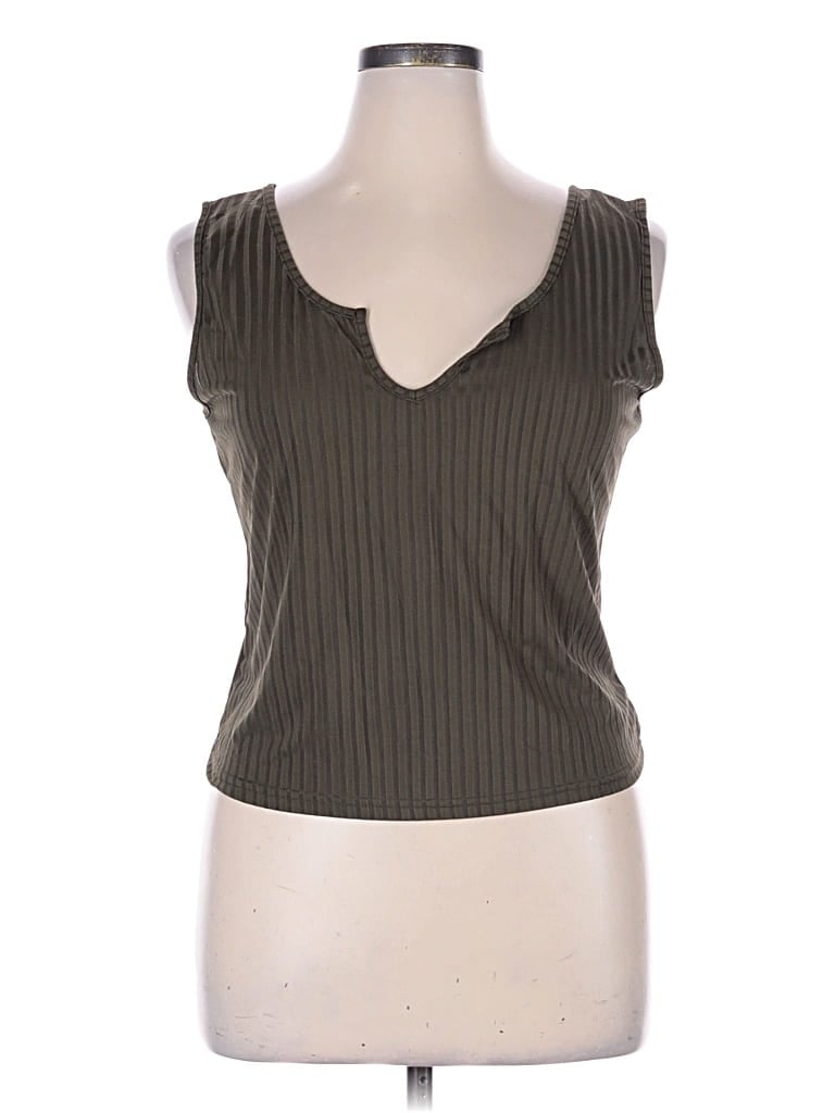 PRETTYGARDEN Pre-owned Sleeveless T-shirt In Brown