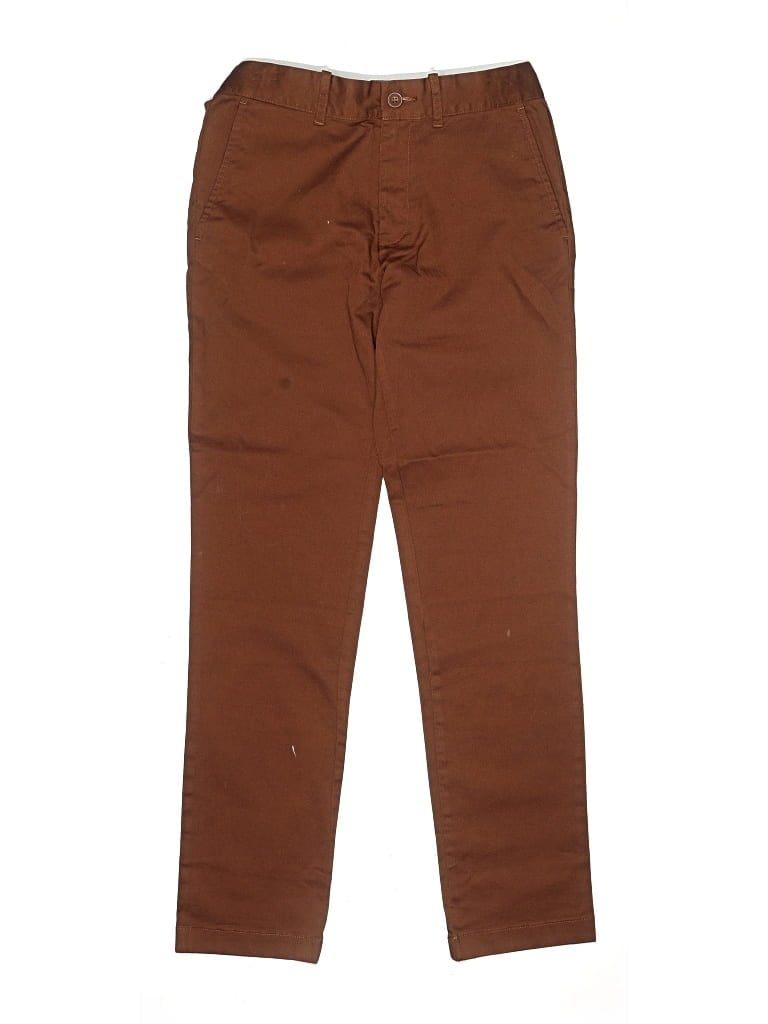 Pre-owned Crewcuts Kids' Khaki Pant In Brown
