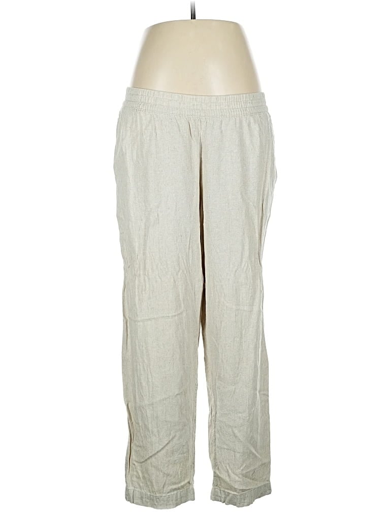 Pre-owned Old Navy Linen Pants In Silver