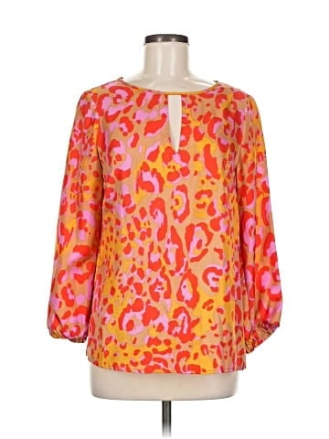 Julie Brown 3/4 Sleeve Silk Top (view 1)