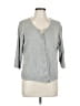 Larry Levine Gray 3/4 Sleeve Top Size L - photo 1