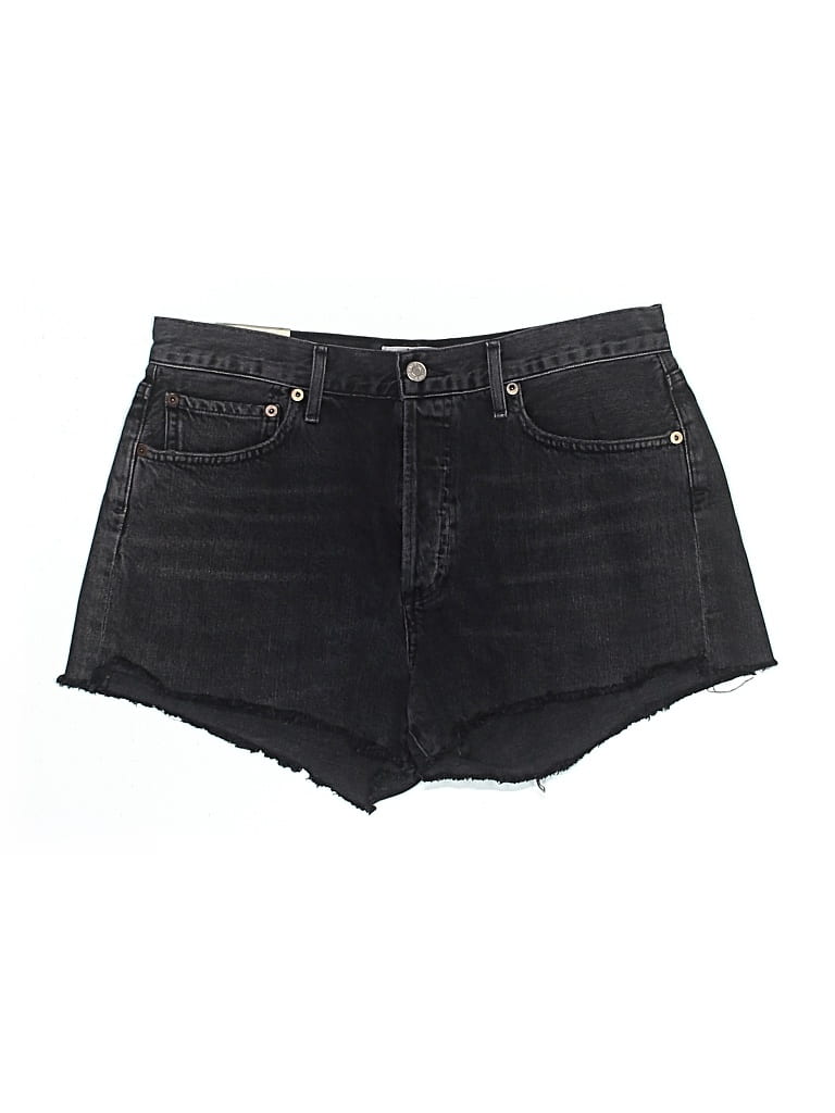 Agolde Denim Shorts In Black