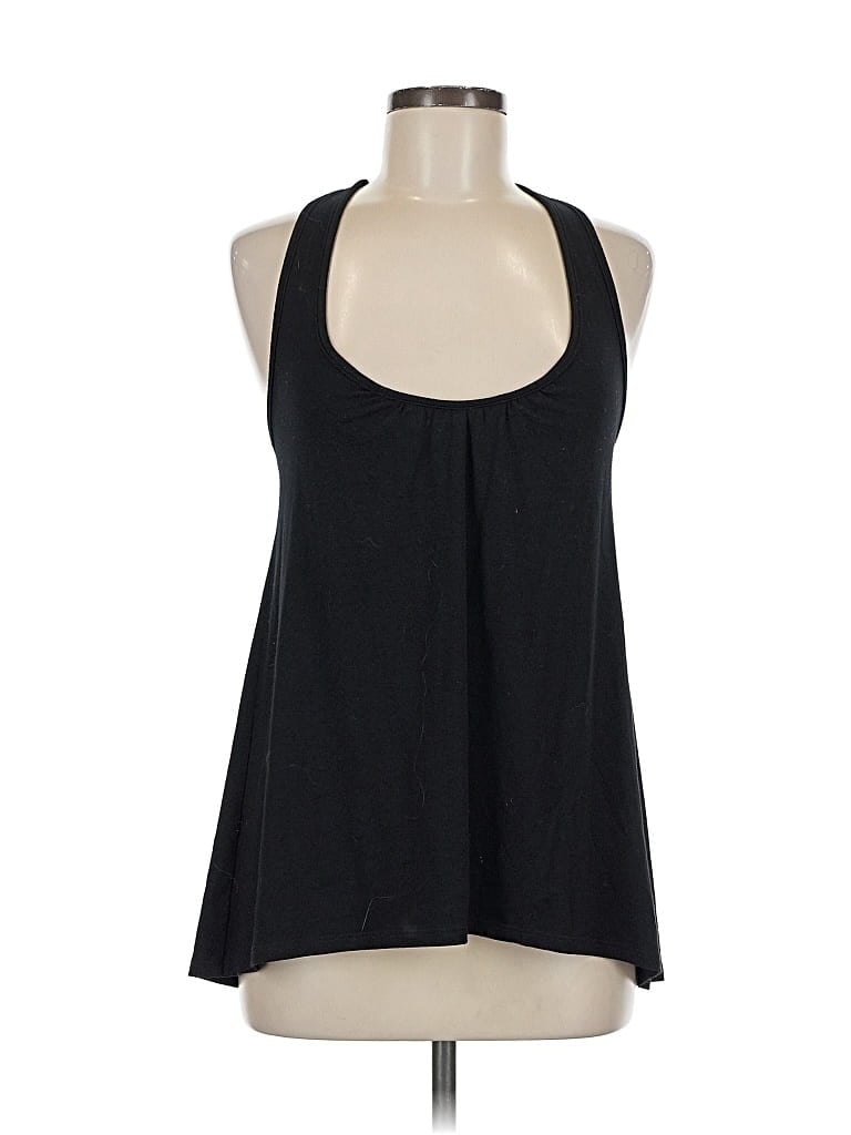 Pre-owned Ella Moss Tank Top Black Halter Neckline Tops
