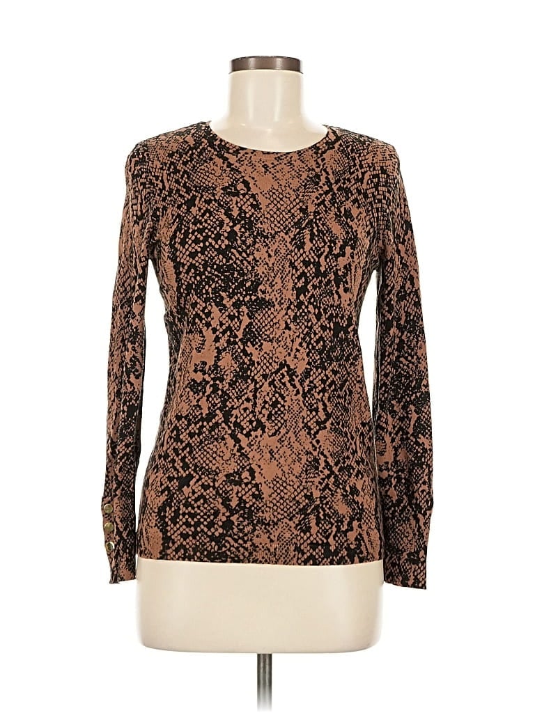 Pre-owned Jm Collection Pullover Sweater In Brown