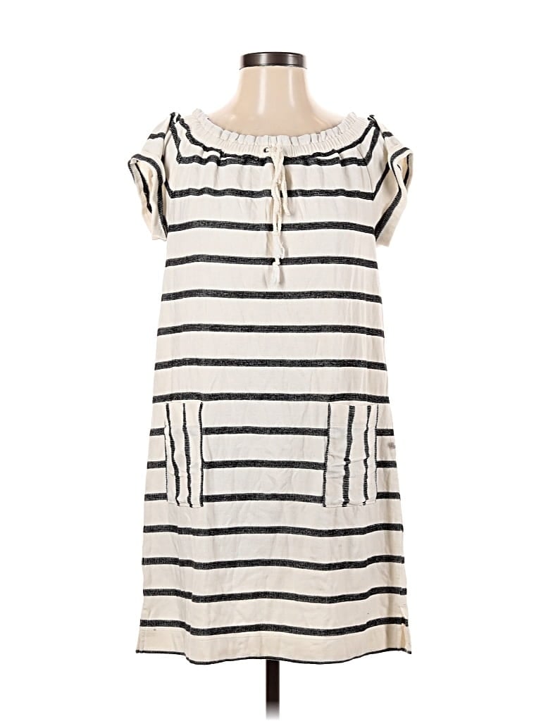 Pre-owned Loft Beach Casual Dress In White