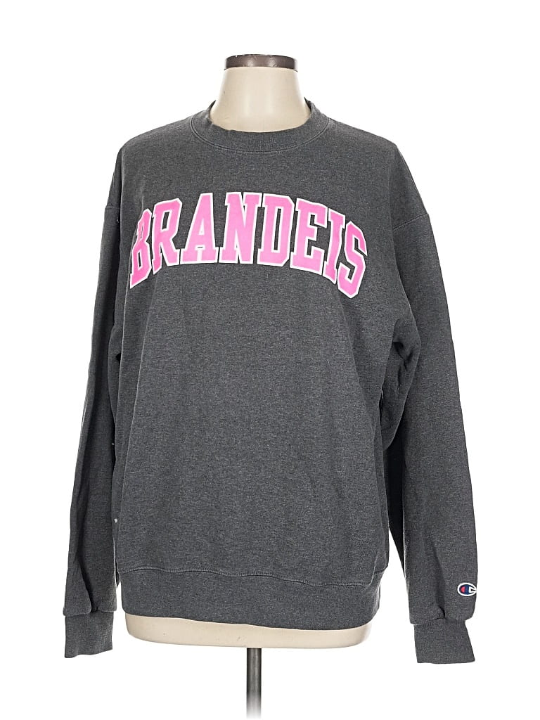 Pre-owned Champion Sweatshirt In Gray