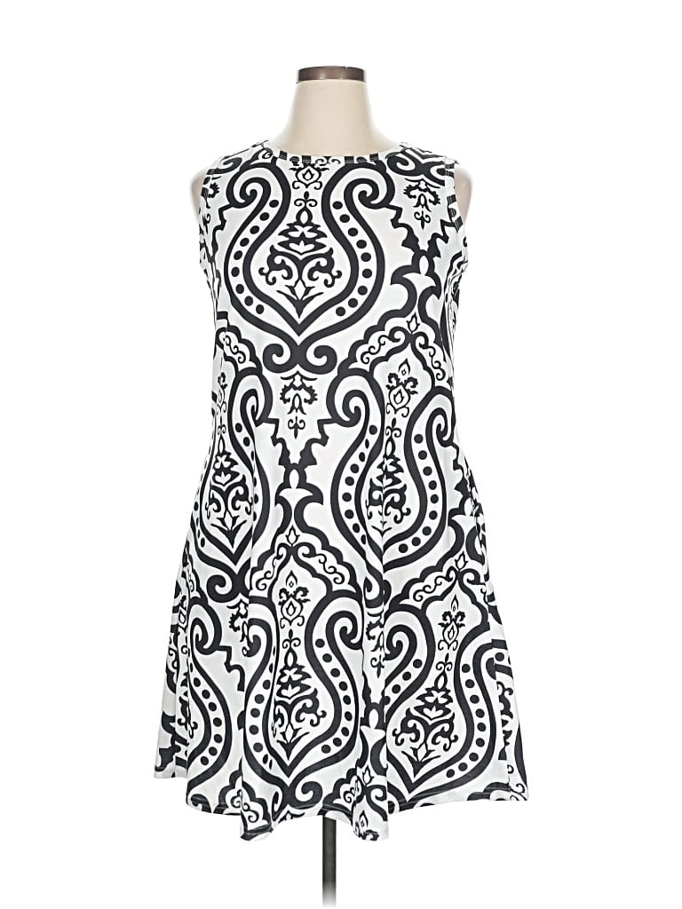 Pre-owned Zesica Cocktail Dress In White