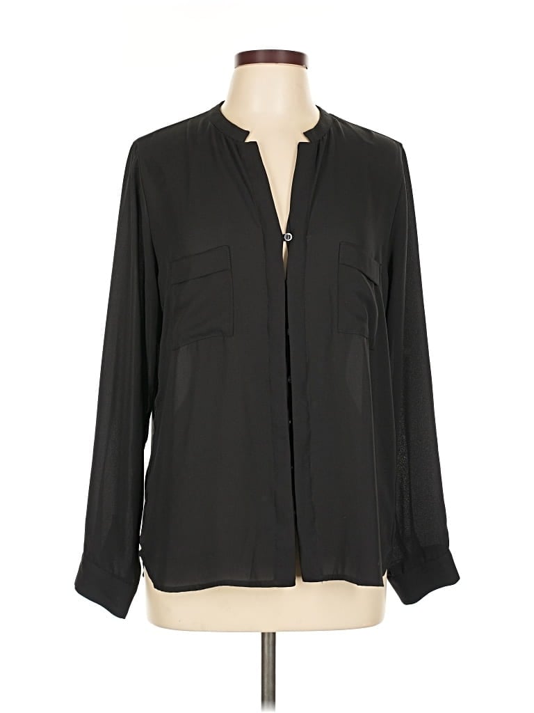 Pre-owned Ro & De Long Sleeve Blouse In Black