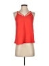 E&M Collection Orange Sleeveless Top Size S - photo 1