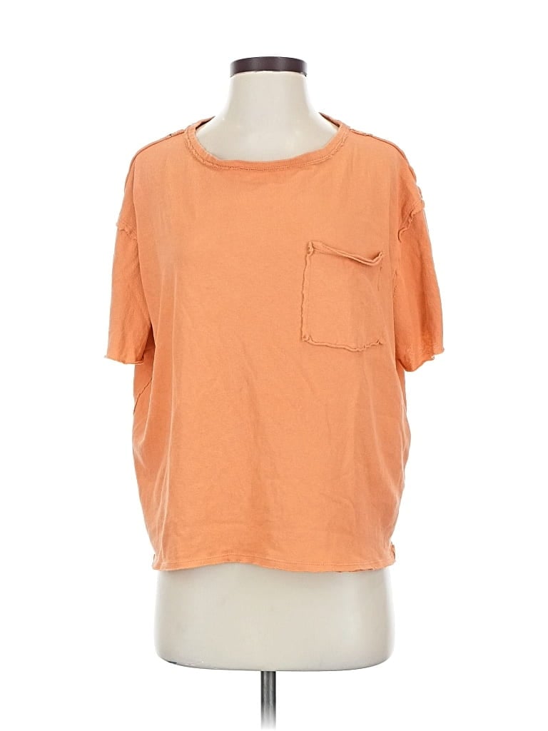 Pre-owned We The Free Short Sleeve T-shirt In Orange