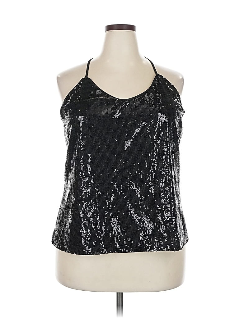 Pre-owned Grace Karin Sleeveless Blouse In Silver