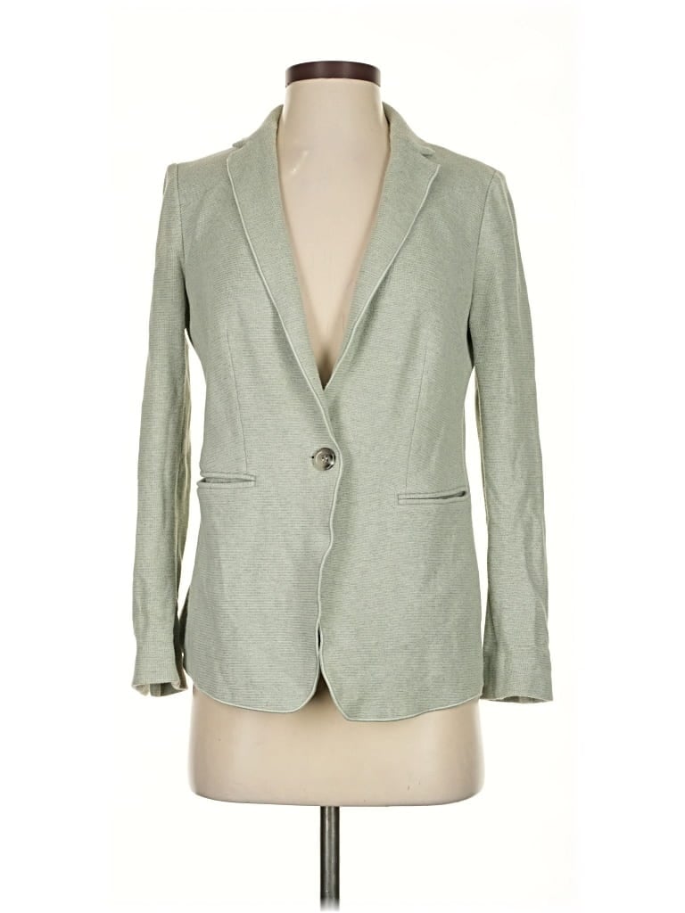 Pre-owned Ann Taylor Blazer Jacket In Green