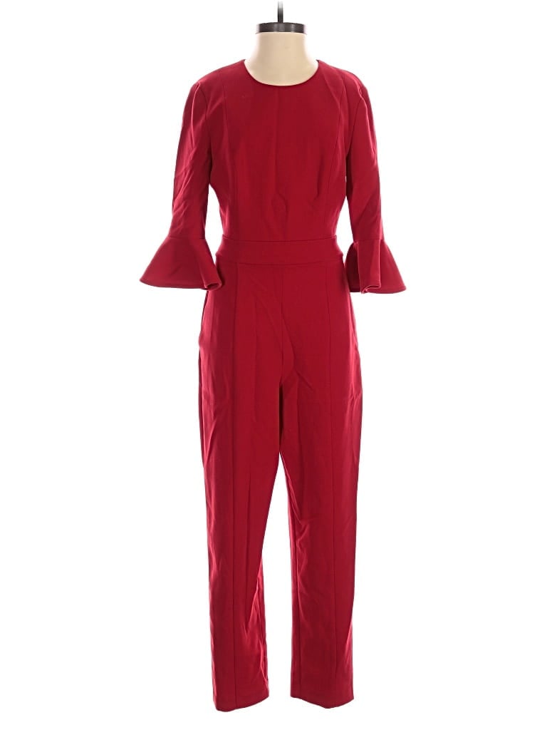 Pre-owned Black Halo Jumpsuit In Red