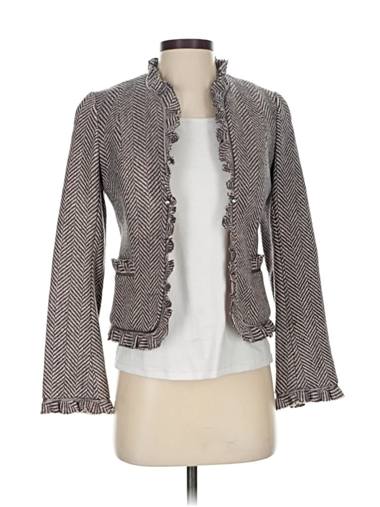 Click to view more detailed imagery on our partner's website Pre-owned Rebecca Taylor Blazer Jacket In Gray