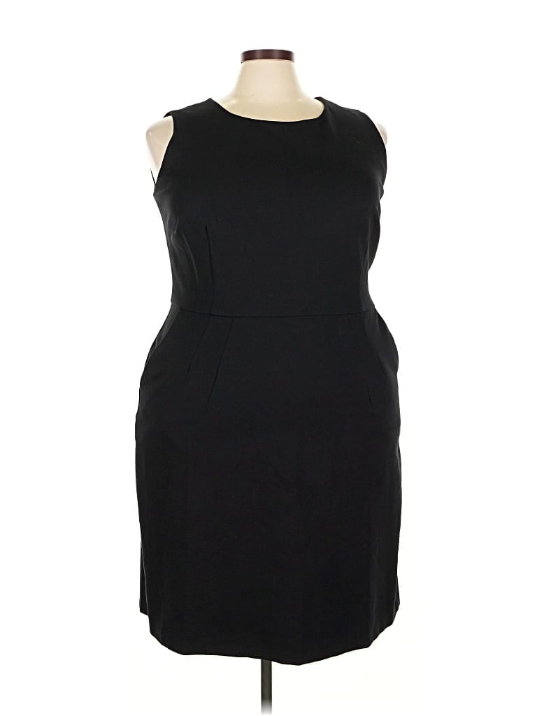 Pre-owned Lands' End Cocktail Dress In Black