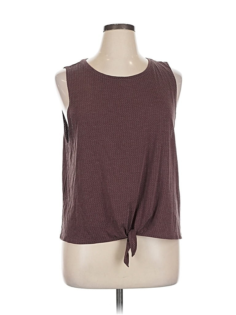 Pre-owned Gap Fit Sleeveless T-shirt In Burgundy