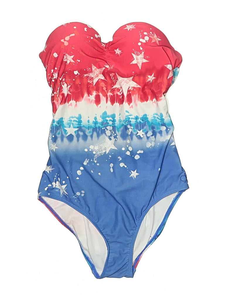 Pre-owned Op One Piece Swimsuit In Blue