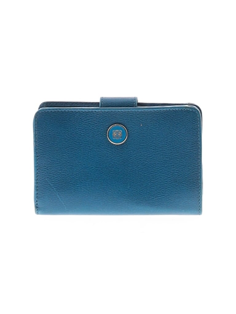 LOEWE Pre-owned Leather Wallet In Blue