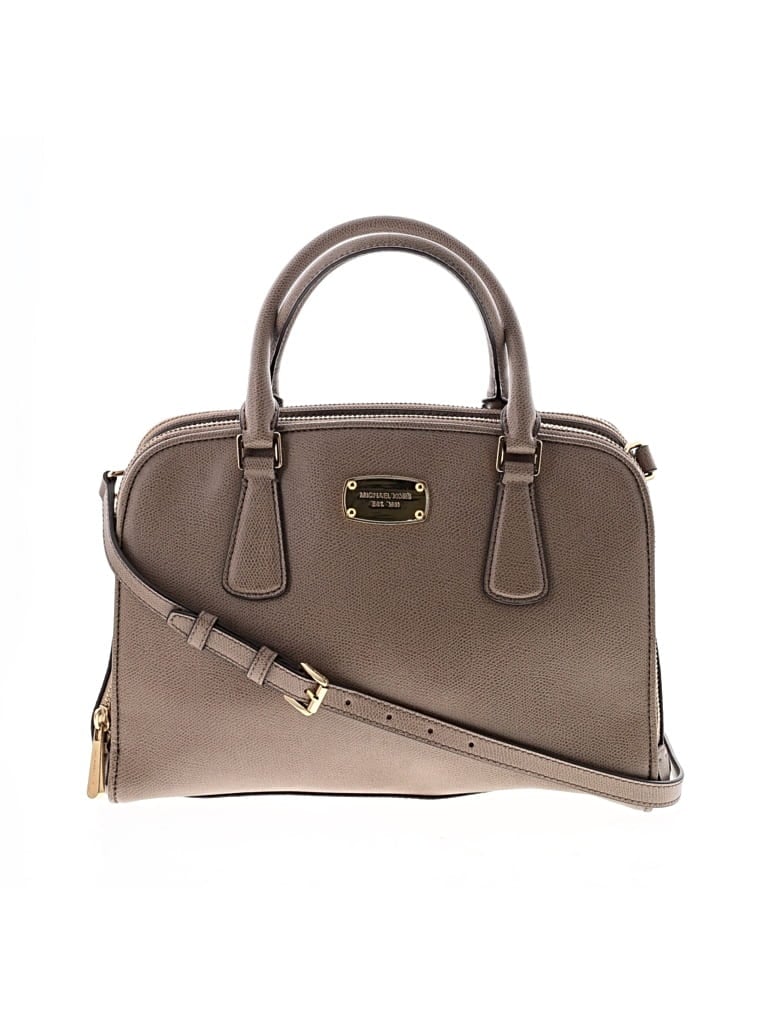 Pre-owned Michael Michael Kors Leather Satchel In Brown