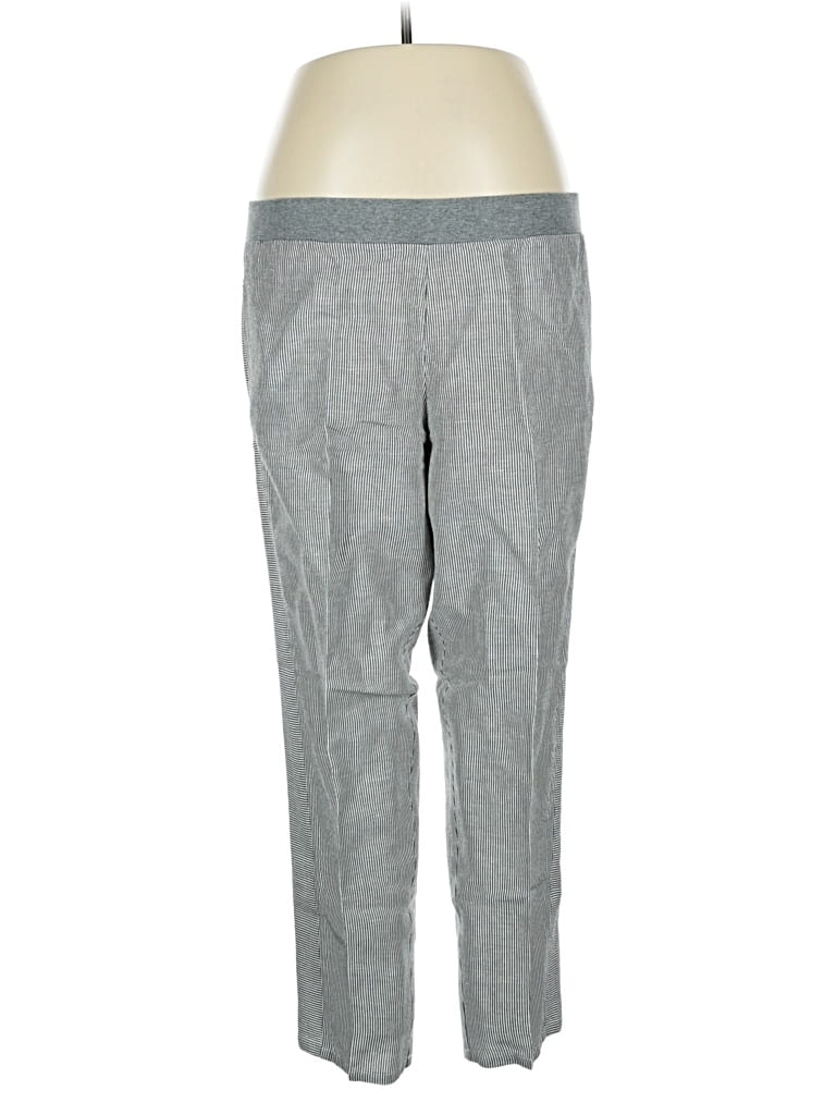 Pre-owned Jjill Linen Pants In Gray
