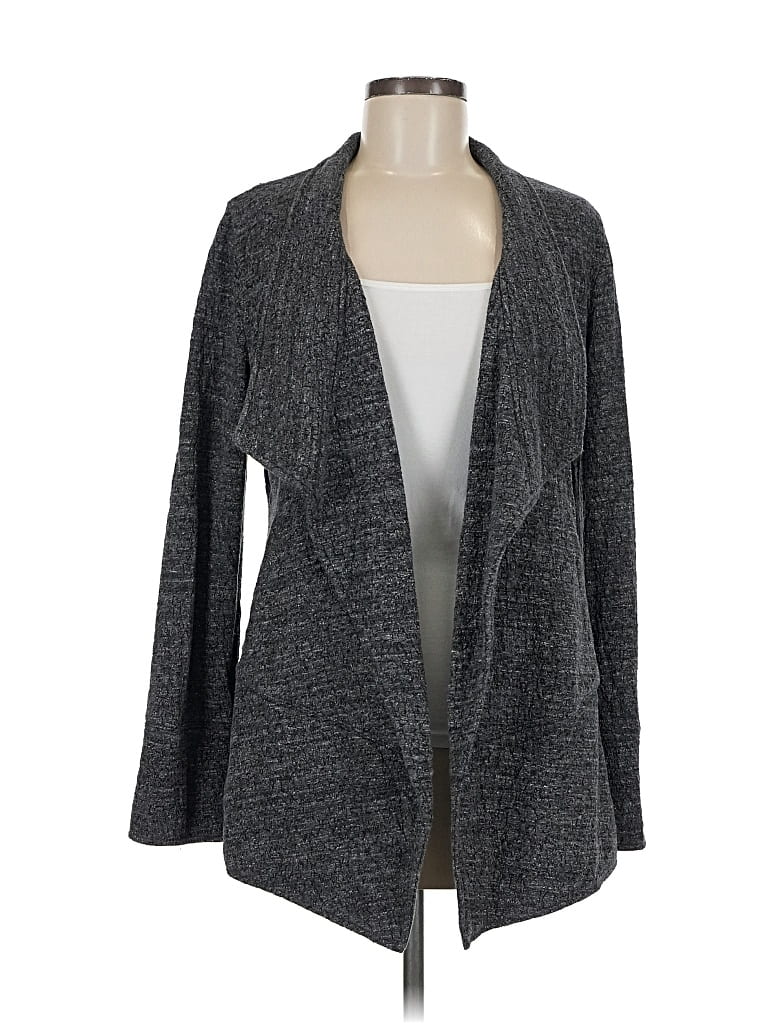 Pre-owned Eileen Fisher Cardigan Sweater In Gray