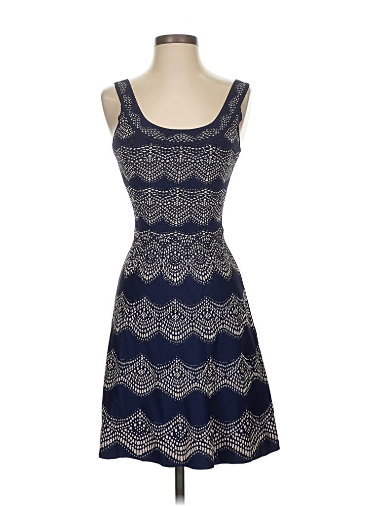 Pre-owned Bcbgmaxazria Cocktail Dress In Blue