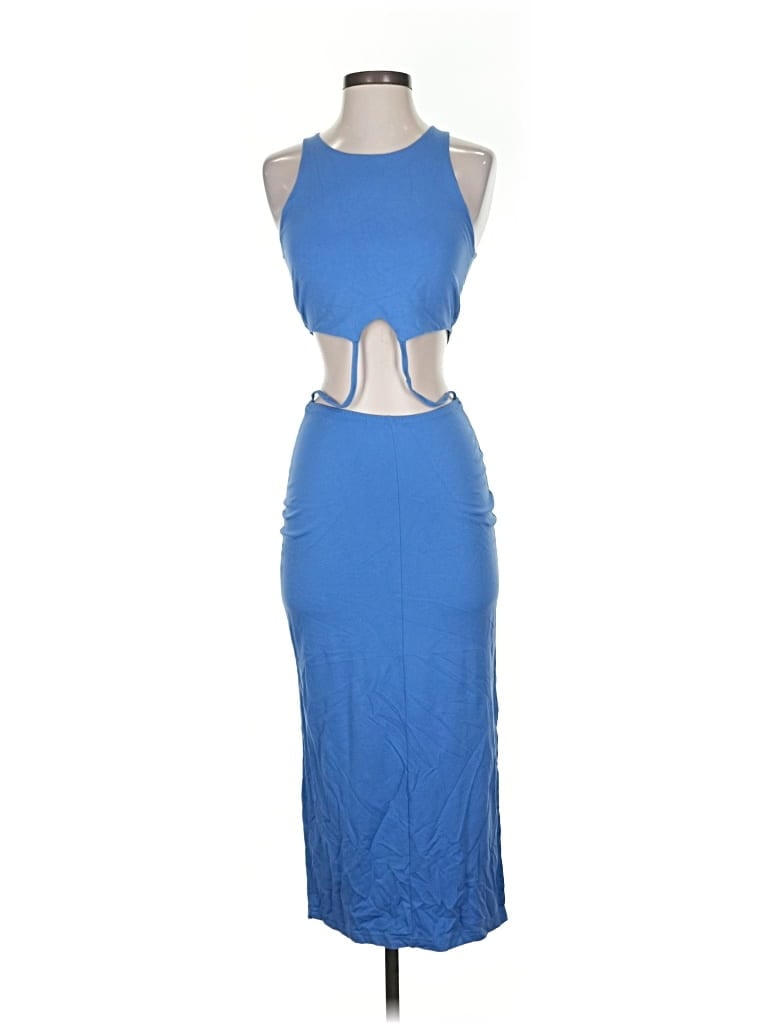 Pre-owned Assorted Brands Cocktail Dress In Blue