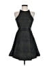 Parker 100% Polyester Argyle Black Cocktail Dress Size XS - photo 1