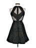Parker 100% Polyester Argyle Black Cocktail Dress Size XS - photo 2