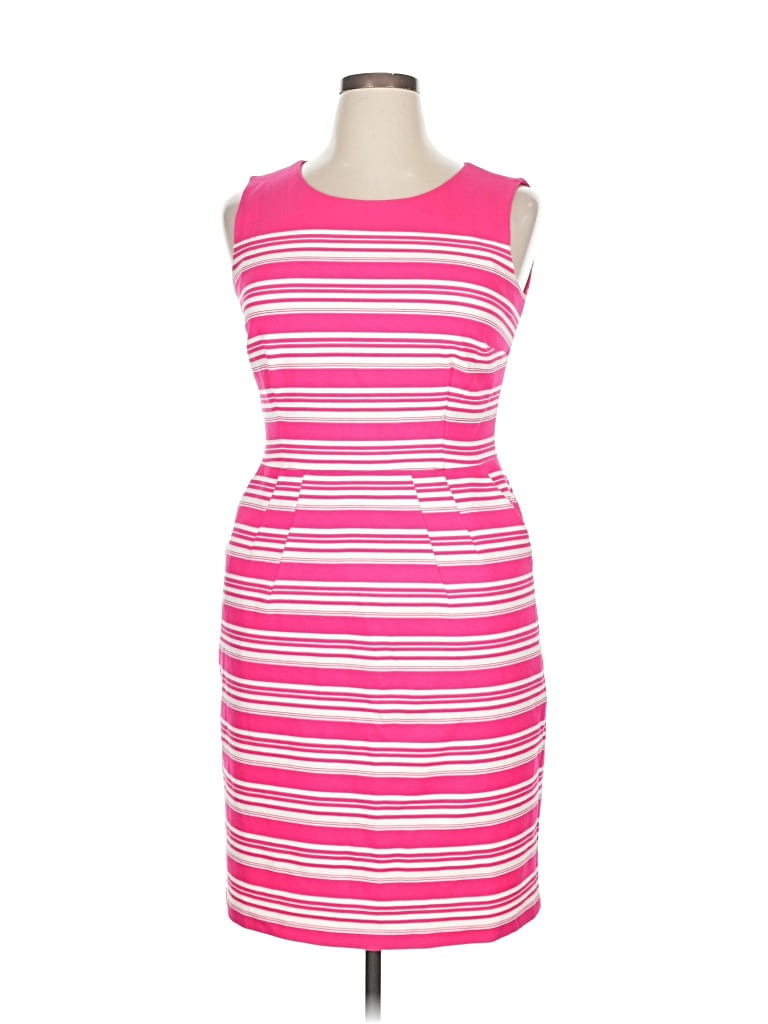 Pre-owned Lands' End Casual Dress In Pink