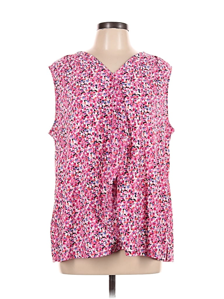 Pre-owned Roz & Ali Sleeveless T-shirt In Pink