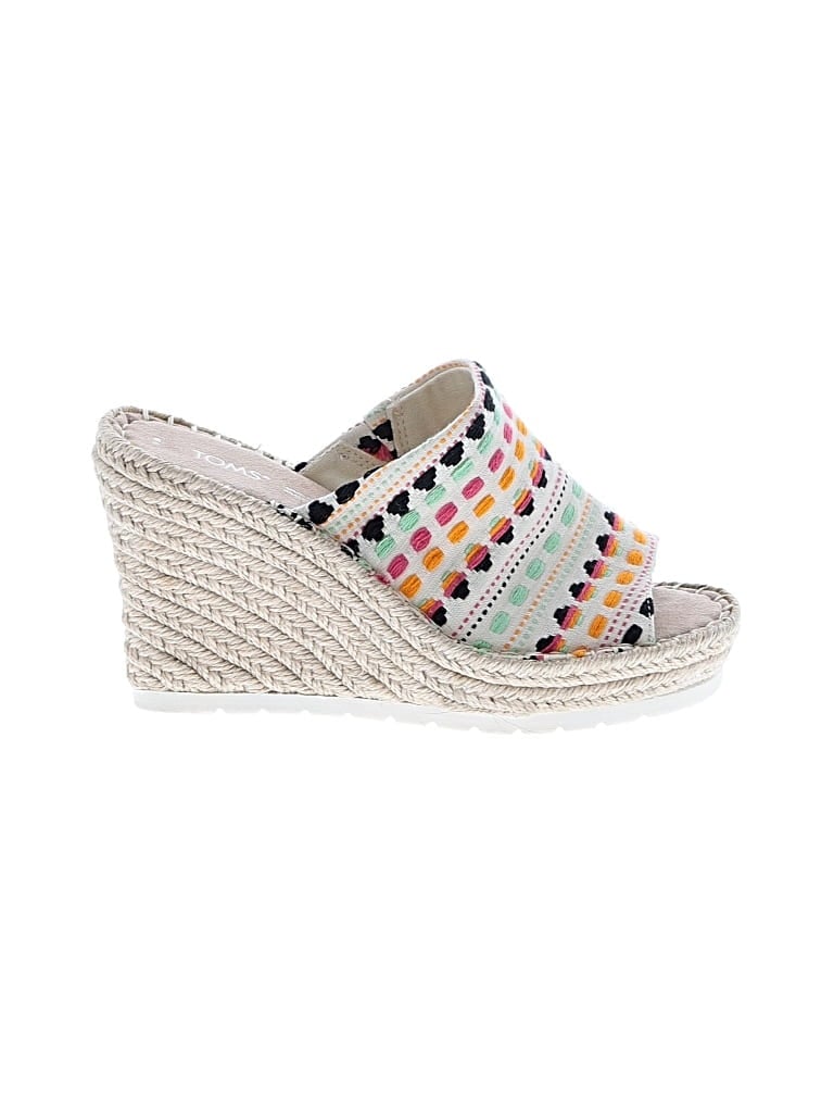 Pre-owned Toms Wedges In White