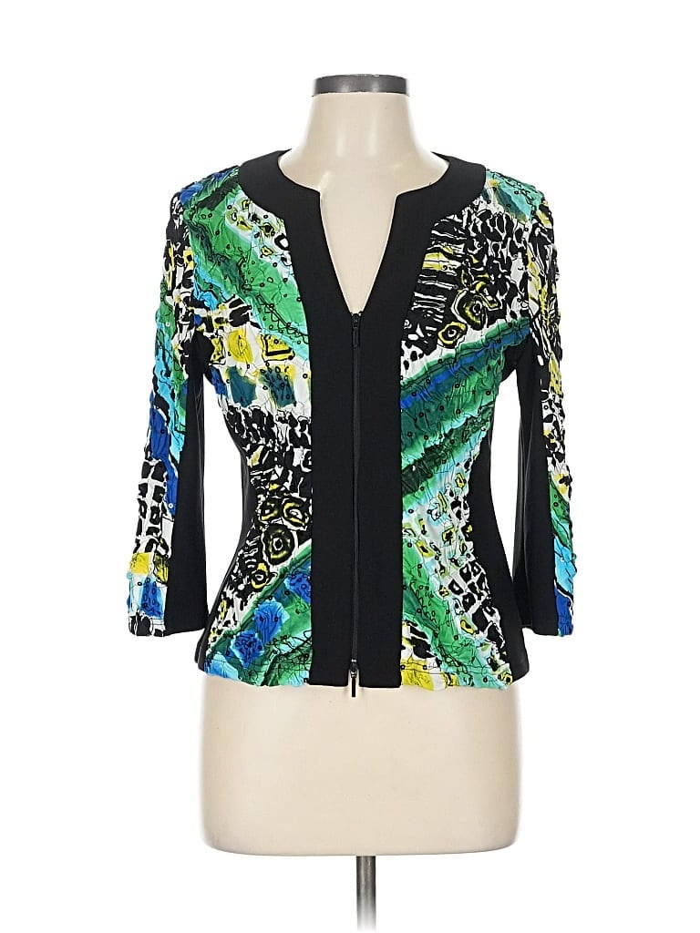 Pre-owned Joseph Ribkoff Cardigan Sweater In Green