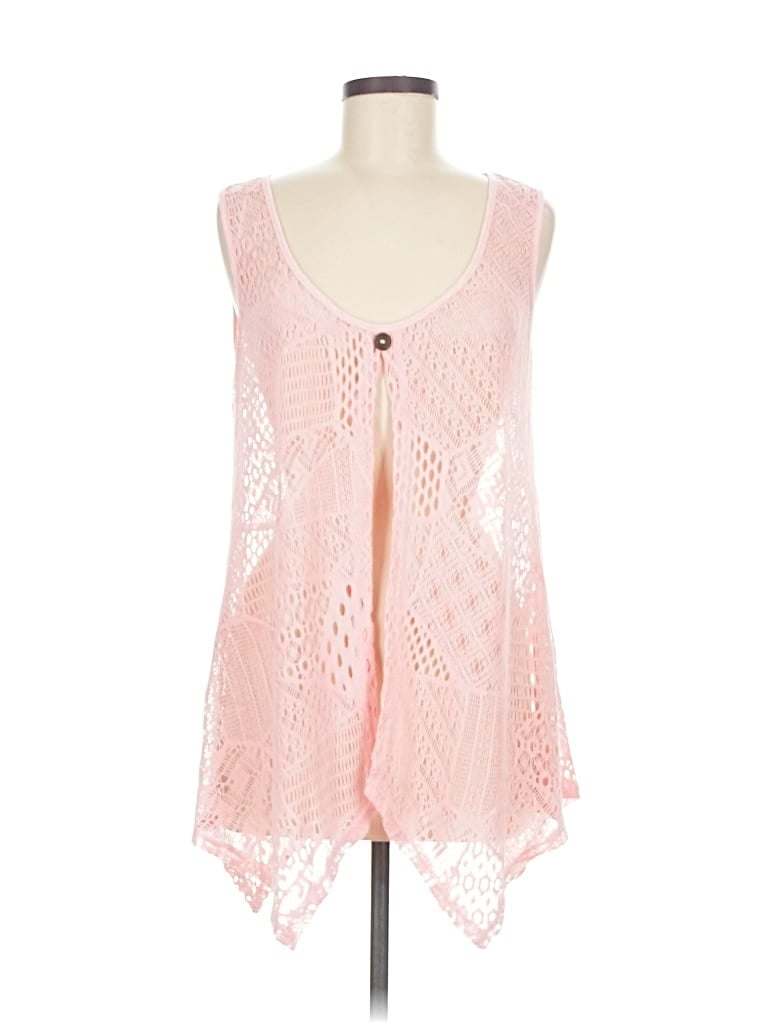 Pre-owned Unbranded Sleeveless Blouse In Pink