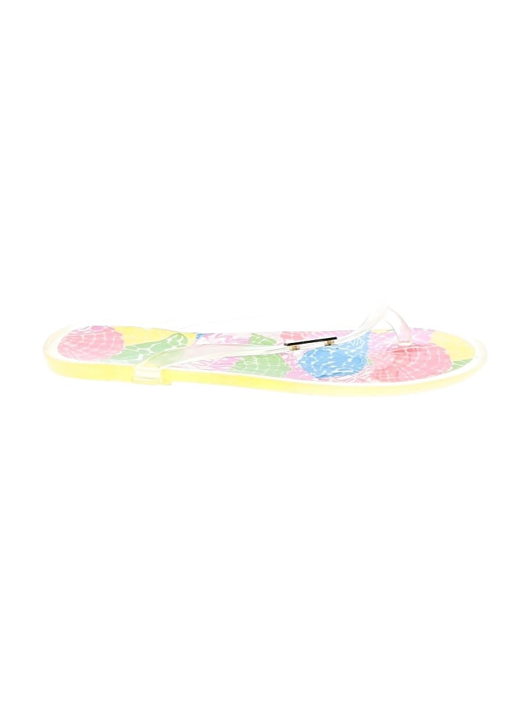 Pre-owned Lilly Pulitzer Flip Flops In White